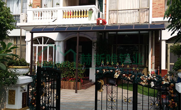 佛山順德藍(lán)天花語(yǔ)一街97號(hào)雨棚--蔡先生