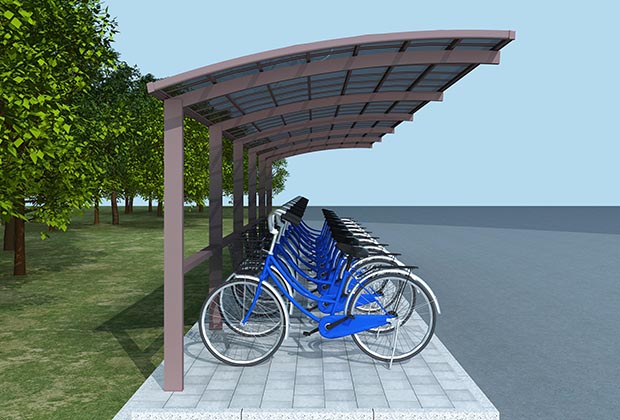 小區(qū)自行車停車棚