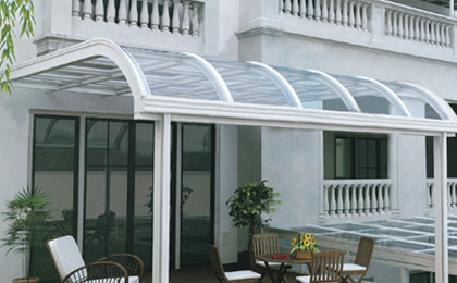 R型陽臺(tái)雨棚