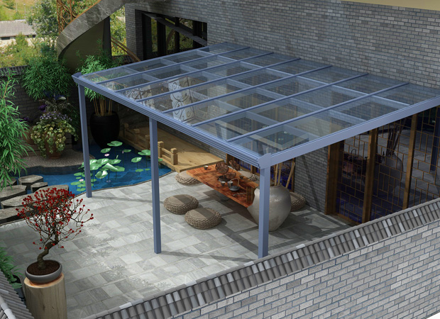 鋁合金遮陽雨棚 露臺棚