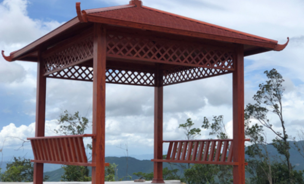 戶外四角涼亭案例