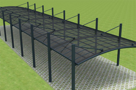 汽車車棚，美觀與實用并存